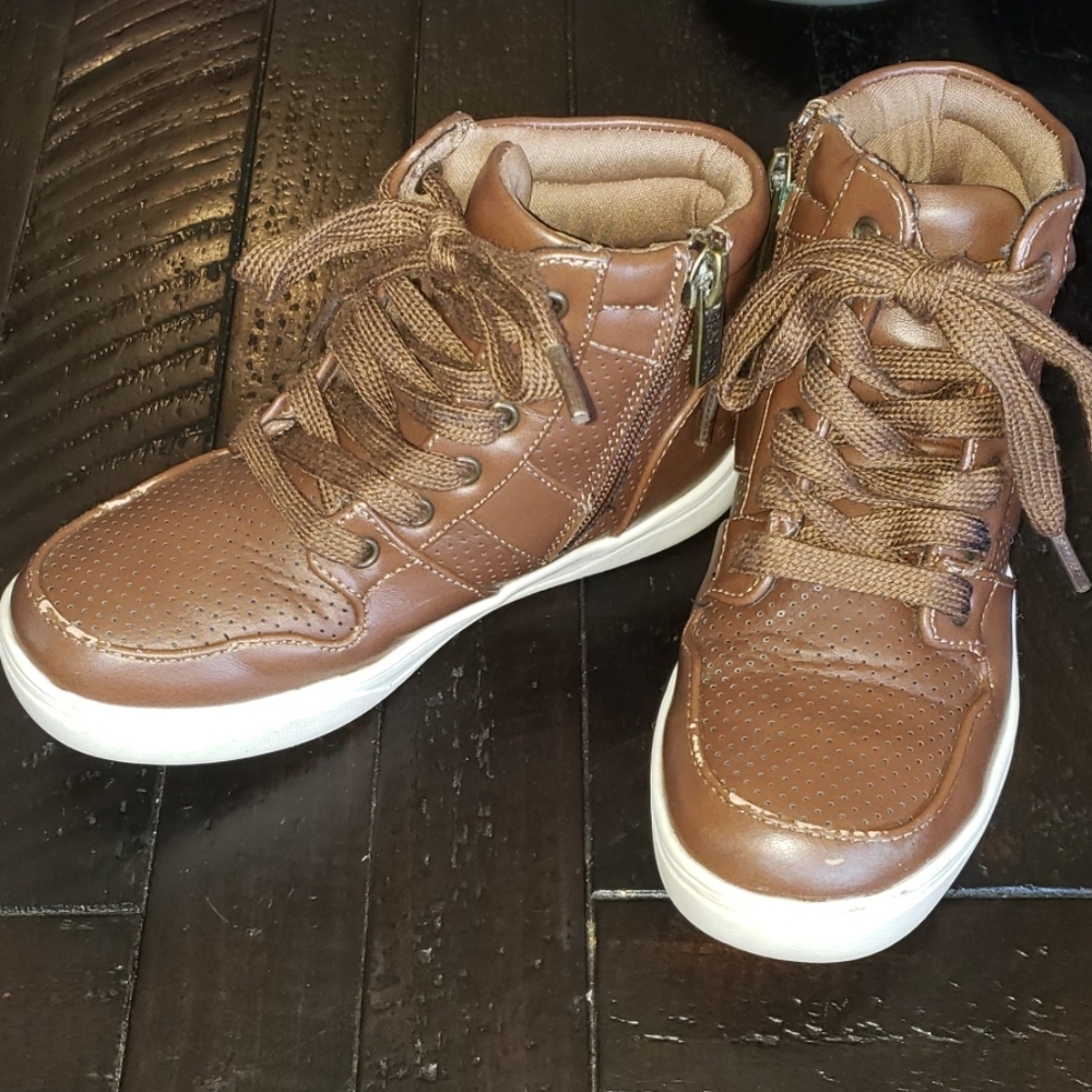 Kenneth Cole brown high tops 11
